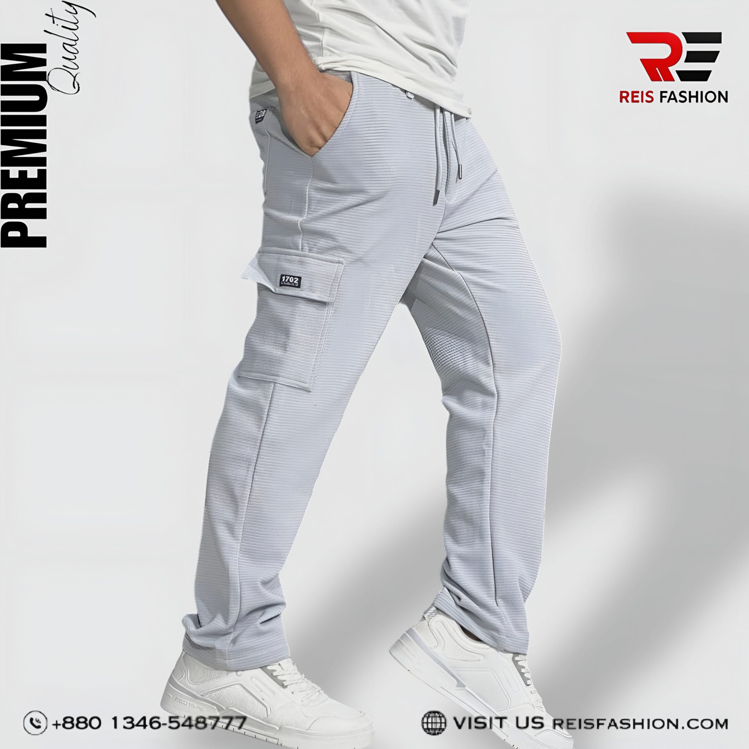 Picsart_25-10-08_15-46-33-746 CARGO BAGGI PANT CODE LIGHT GREY COLOUR -430 - Image 1