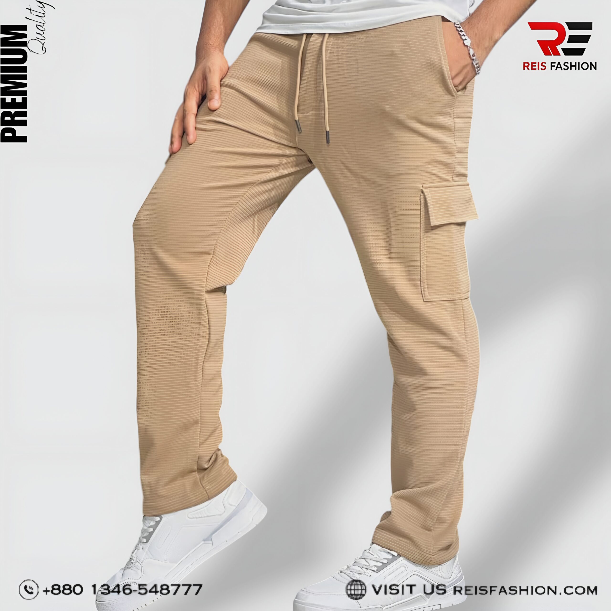 Picsart_25-10-08_15-53-53-816 CARGO BAGGI PANT KHAKI COLOR CODE-433 - Image 1