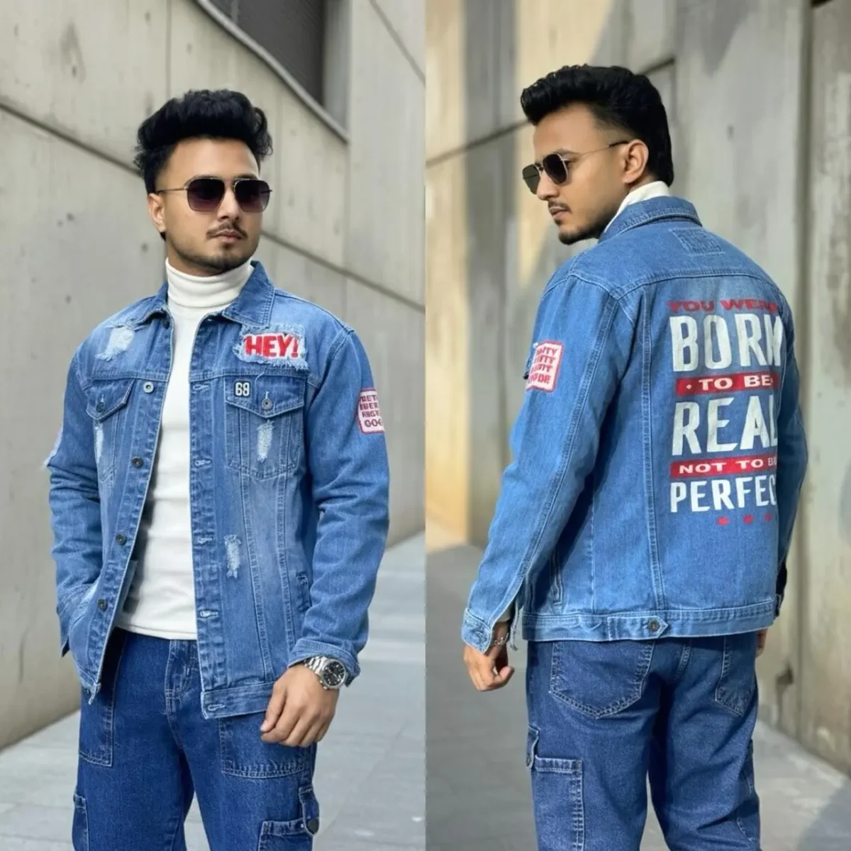 1-DENIM PRINT JACKET CODE-DPJ59