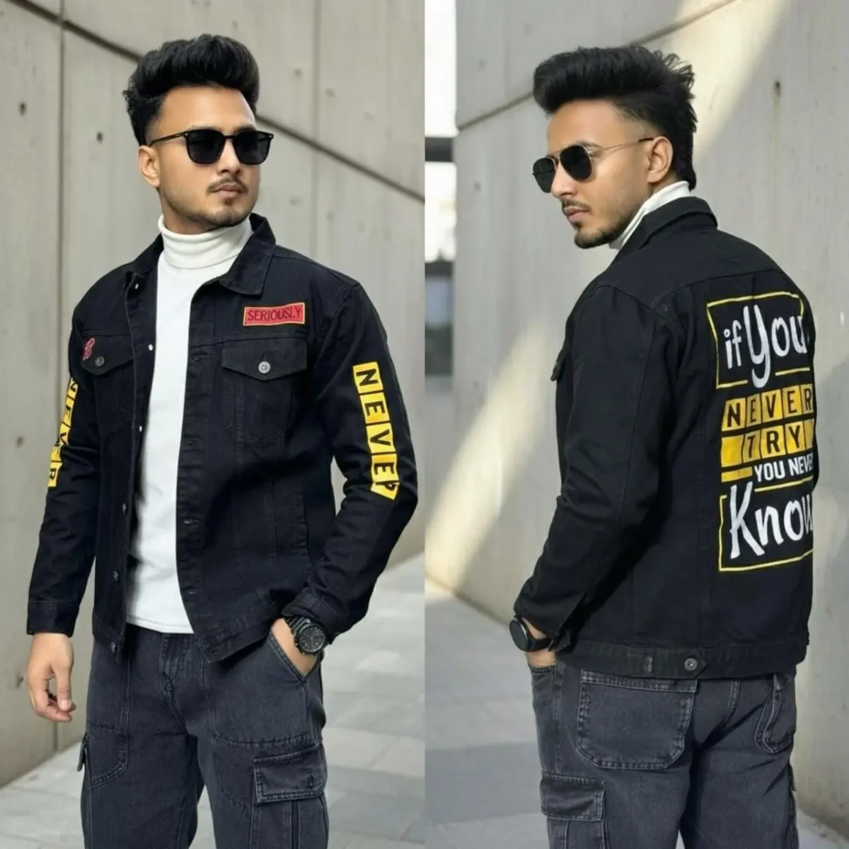 1-DENIM PRINT JACKET CODE-DPJ58