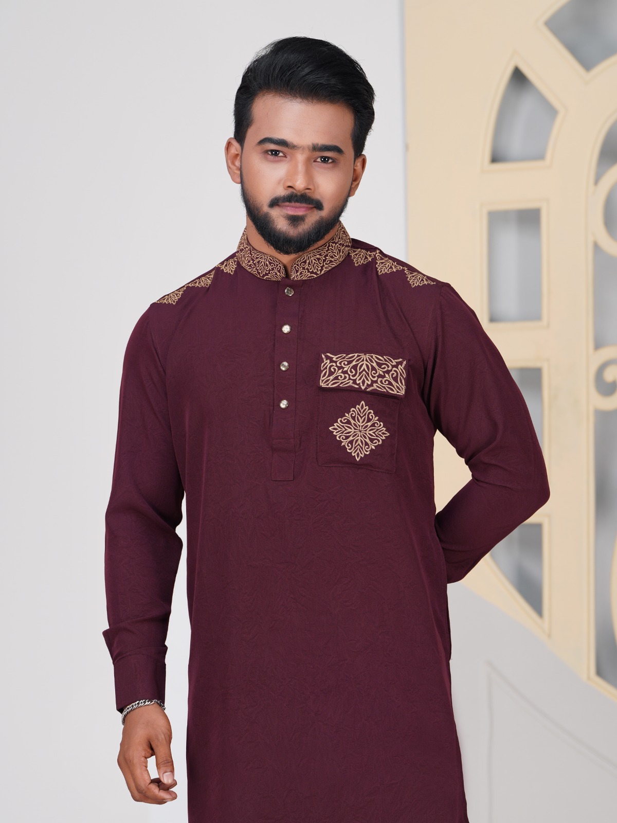 IMG-20260219-WA0083 ELEGANT KABLI DESIGN PANJABI CODE-KP03 - Image 1