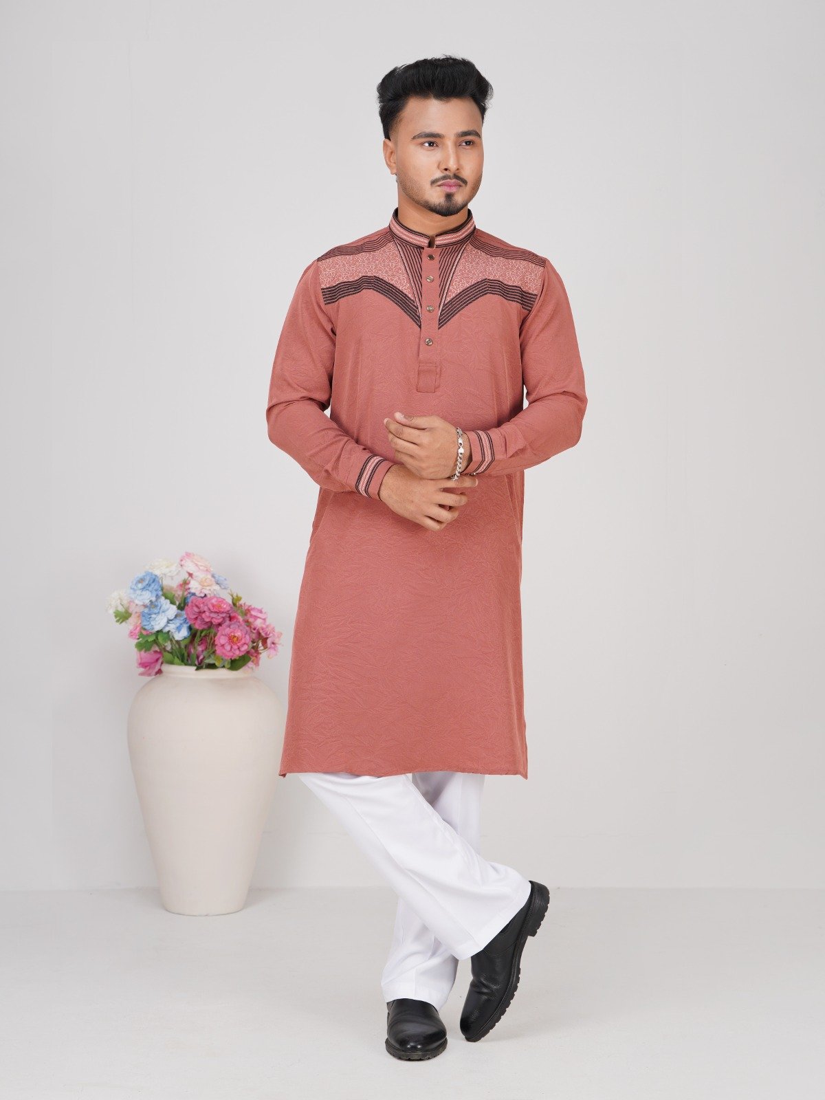 IMG-20260219-WA0048 ELEGANT EMBROIDERED PANJABI CODE-OP03 - Image 1